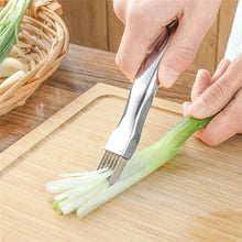 Load image into Gallery viewer, Kitchen Shred Silk The Knife, Stainless Steel Chopped Green Onion Knife, Curved Handle Design, Food Speedy Chopper Green Onion