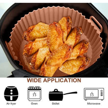 Load image into Gallery viewer, Air Fryer Silicone Liners Air Fryer Silicone Pot Reusable Silicone Air Fryer Liners Food Safe Non Stick Air Fryer Basket Accesso