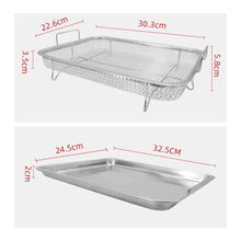 Load image into Gallery viewer, Air Fryer Basket for Oven,Stainless Steel Crisper Tray and Pan, Deluxe Air Fry in Your Oven, 2-Piece Set, for the Grill