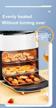 Charger l'image dans la galerie, Air Fryer Household Large Capacity 15L Visual Oil-free Smart Oven Fries Machine 220V 110V US EU 1500W Chicken Frying
