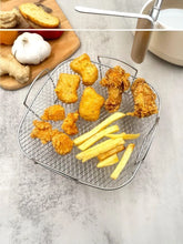 Load image into Gallery viewer, Air Fryer Grille Suitable For Air Fryers Oven Grill Stainless Steel Stackable Grill Kitchen Utensils Cook Multiple Foods