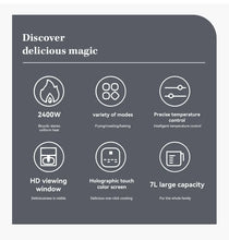 Load image into Gallery viewer, Smart Air Fryer Electric visual window 7L Oil-free Air Fryer Automatic Household Kitchen 360°Baking Convection Oven Air Fryers