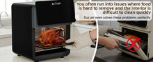 Load image into Gallery viewer, 15L Pro Air Fryer Oven With Grill 12 in 1 Smart Convection Oven Nonstick Basket Glass Window Black