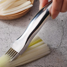 Load image into Gallery viewer, Kitchen Shred Silk The Knife, Stainless Steel Chopped Green Onion Knife, Curved Handle Design, Food Speedy Chopper Green Onion