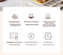 Load image into Gallery viewer, Smart Air Fryer Toaster Oven 1400W, Auto Temperature Control for Healthier Frying