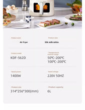 Load image into Gallery viewer, Smart Air Fryer Toaster Oven 1400W, Auto Temperature Control for Healthier Frying