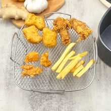 Load image into Gallery viewer, Air Fryer Grille Suitable For Air Fryers Oven Grill Stainless Steel Stackable Grill Kitchen Utensils Cook Multiple Foods