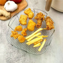 Load image into Gallery viewer, Air Fryer Grille Suitable For Air Fryers Oven Grill Stainless Steel Stackable Grill Kitchen Utensils Cook Multiple Foods
