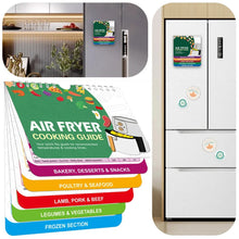 Load image into Gallery viewer, Air Fryer Magnetic Cheat Sheet Air Fryer Recipes Quick and Easy Temperature and Cooking Time Guide for Beginners