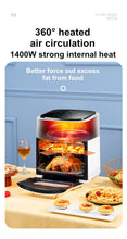 Charger l'image dans la galerie, Air Fryer Household Large Capacity 15L Visual Oil-free Smart Oven Fries Machine 220V 110V US EU 1500W Chicken Frying