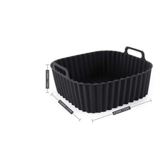 Load image into Gallery viewer, Air Fryer Silicone Liners Square Reusable Non Stick Basket Mat for 4-7QT Air Fryer Oven Microwave Baking Airfryer Accessories