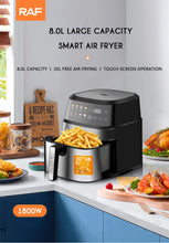 Load image into Gallery viewer, Multifunctional Electric Air Fryer 6.5L Cooker Fryer Without Oil Touch Screen Smart Digital 360 Degree Hot Air Circulation