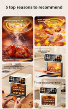 Load image into Gallery viewer, 3 In 1 Air Fryer Oven Microwave Multifunction Cooker Baking Roasting Frying Electric Kitchen Appliance Large Capacity Smart
