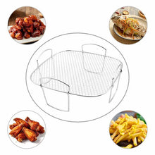 Load image into Gallery viewer, Air Fryer Grille Suitable For Air Fryers Oven Grill Stainless Steel Stackable Grill Kitchen Utensils Cook Multiple Foods
