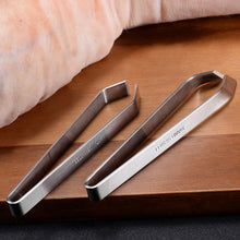Load image into Gallery viewer, 1pcs Stainless Steel Fishbone Tweezers, Pluckers, Fishbone Clamps, Kitchen Gadgets Tools

