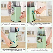 Load image into Gallery viewer, Vegetable cutter slicer disassembled parts for cleaning

