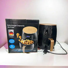 Charger l'image dans la galerie, New 6l Large Capacity Digital Touch Air Fryer Multi Use Non Stick Energy Saving Easy Clean Oven For Household Kitchen Cooking
