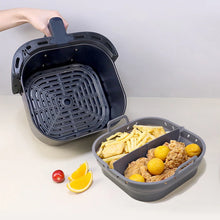 Charger l'image dans la galerie, Square Silicone Air Fryer Liners Reusable Silicone Basket Easy to Clean Air Fryers Pot for 5.8 to 8 Qt Air Fryer Baking Tray
