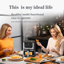 Load image into Gallery viewer, Smart Air Fryer Electric visual window 7L Oil-free Air Fryer Automatic Household Kitchen 360°Baking Convection Oven Air Fryers
