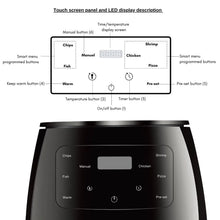 Load image into Gallery viewer, 6L Air fryer Multi-functional intelligent touch screen oven Large capacity Electro mechanical  deep fryer for home  airfryer
