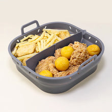 Charger l'image dans la galerie, Square Silicone Air Fryer Liners Reusable Silicone Basket Easy to Clean Air Fryers Pot for 5.8 to 8 Qt Air Fryer Baking Tray
