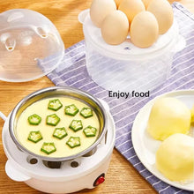 Load image into Gallery viewer, Electric egg cooker double layer design
