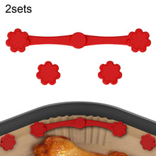 Load image into Gallery viewer, 2sets Silicone Magnets for Air Fryers - Small Flower Design,Suitable for All Air Fryers with Red Handles,Space-Saving Safety Fix
