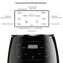 Load image into Gallery viewer, 6L Air fryer Multi-functional intelligent touch screen oven Large capacity Electro mechanical deep fryer for home airfryer

