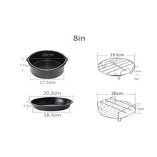 Load image into Gallery viewer, B59B-8 Inch Air Fryer Accessories For Gowise Phillips Cozyna And Secura Fit All Airfryer 4.5-5.2L Baking Pan
