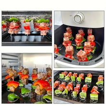 Load image into Gallery viewer, 10pcs Air Fryer Oven, Vertical Grill, Skewer Grill, Universal Accessories, Food Grade 304 Stainless Steel Special Baking Needle
