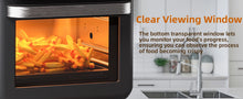 Load image into Gallery viewer, 15L Pro Air Fryer Oven With Grill 12 in 1 Smart Convection Oven Nonstick Basket Glass Window Black
