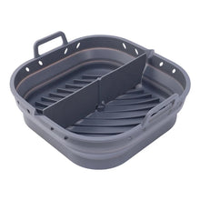 Charger l'image dans la galerie, Square Silicone Air Fryer Liners Reusable Silicone Basket Easy to Clean Air Fryers Pot for 5.8 to 8 Qt Air Fryer Baking Tray
