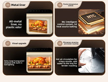 Load image into Gallery viewer, Air Frying Oven Steaming and Baking Integrated Electric Oven Household Multi-functional Visual Model Fumes-free Baking Fryer
