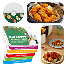 Load image into Gallery viewer, Air Fryer Magnetic Cheat Sheet Air Fryer Recipes Quick and Easy Temperature and Cooking Time Guide for Beginners
