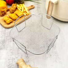 Load image into Gallery viewer, Air Fryer Grille Suitable For Air Fryers Oven Grill Stainless Steel Stackable Grill Kitchen Utensils Cook Multiple Foods
