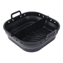 Charger l'image dans la galerie, Square Silicone Air Fryer Liners Reusable Silicone Basket Easy to Clean Air Fryers Pot for 5.8 to 8 Qt Air Fryer Baking Tray
