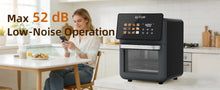 Load image into Gallery viewer, 15L Pro Air Fryer Oven With Grill 12 in 1 Smart Convection Oven Nonstick Basket Glass Window Black
