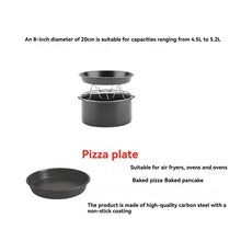 Load image into Gallery viewer, B59B-8 Inch Air Fryer Accessories For Gowise Phillips Cozyna And Secura Fit All Airfryer 4.5-5.2L Baking Pan
