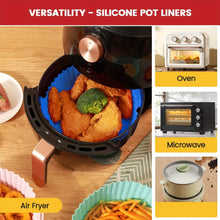 Load image into Gallery viewer, 6PC Air Fryer Mats - 450°F Silicone Non-Stick Dual Texture Dishwasher Safe Crispy/Steam Cooking
