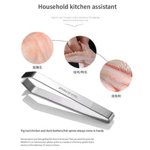 Load image into Gallery viewer, 1pcs Stainless Steel Fishbone Tweezers, Pluckers, Fishbone Clamps, Kitchen Gadgets Tools
