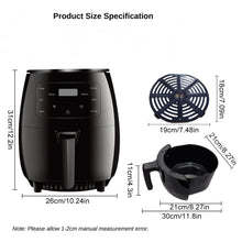 Load image into Gallery viewer, 6L Air fryer Multi-functional intelligent touch screen oven Large capacity Electro mechanical deep fryer for home airfryer
