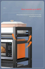 Load image into Gallery viewer, Countertop Kitchen Microwave Storage Rack, Telescopic Desktop Shelf for Rice Cookers and Ovens, A Household Storage Organizer
