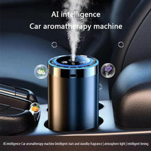 Load image into Gallery viewer, Smart Car Air Freshener 5-speed Charging Intelligent Car Automatic Fragrance Machine With Starry Sky Ceiling Ambient Light
